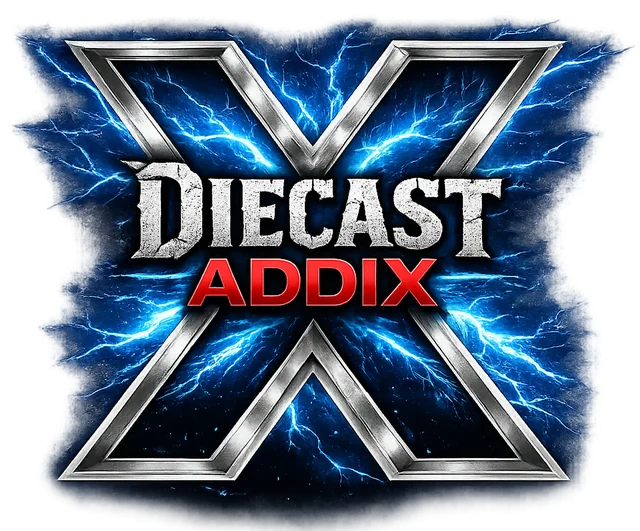 Diecast Addix electric-blue lightning logo